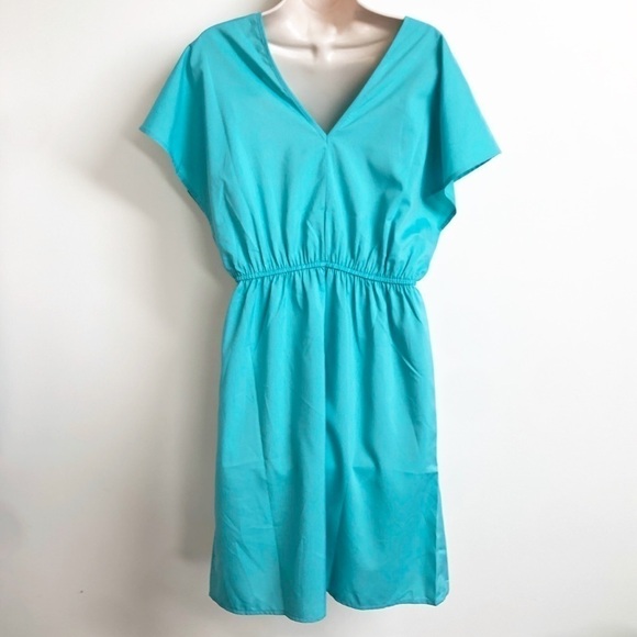 🆕 Lark & Ro batwing pullover mini v neck d… - Picture 4 of 12